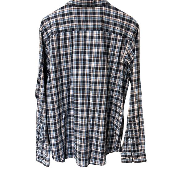 Columbia Men’s Large Button-Up Shirt Blue Plaid Long Sleeve Casual Outdoor - Picture 5 of 11